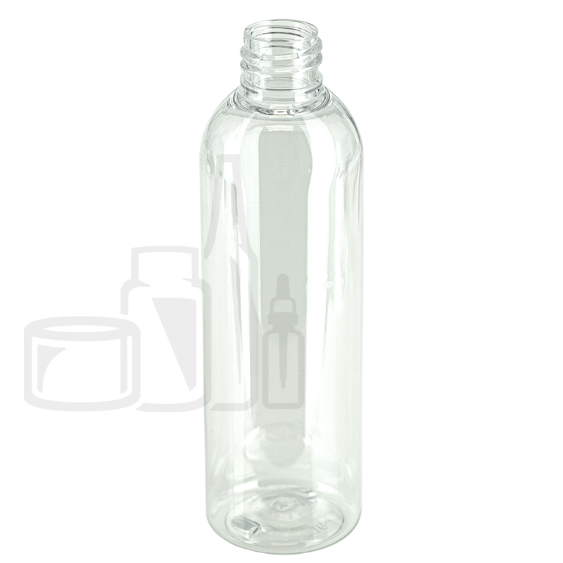 4oz (120ml) Cosmo Round PET Plastic Bottle 20-410(504/case)