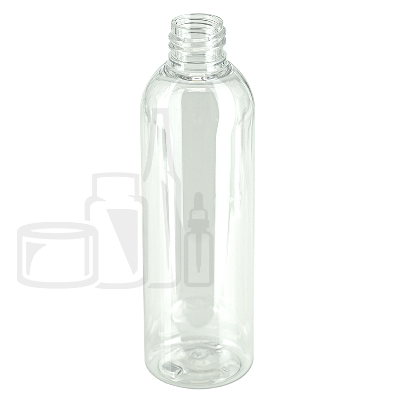 4oz (120ml) Cosmo Round PET Plastic Bottle 24-410(561/case)