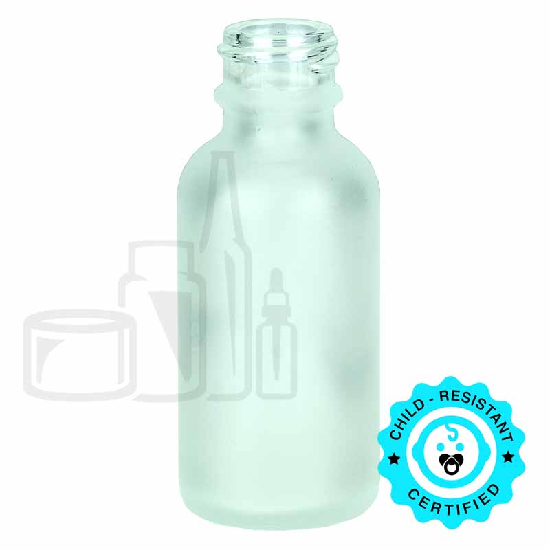 1oz Frosted Boston Round Bottle 20-400