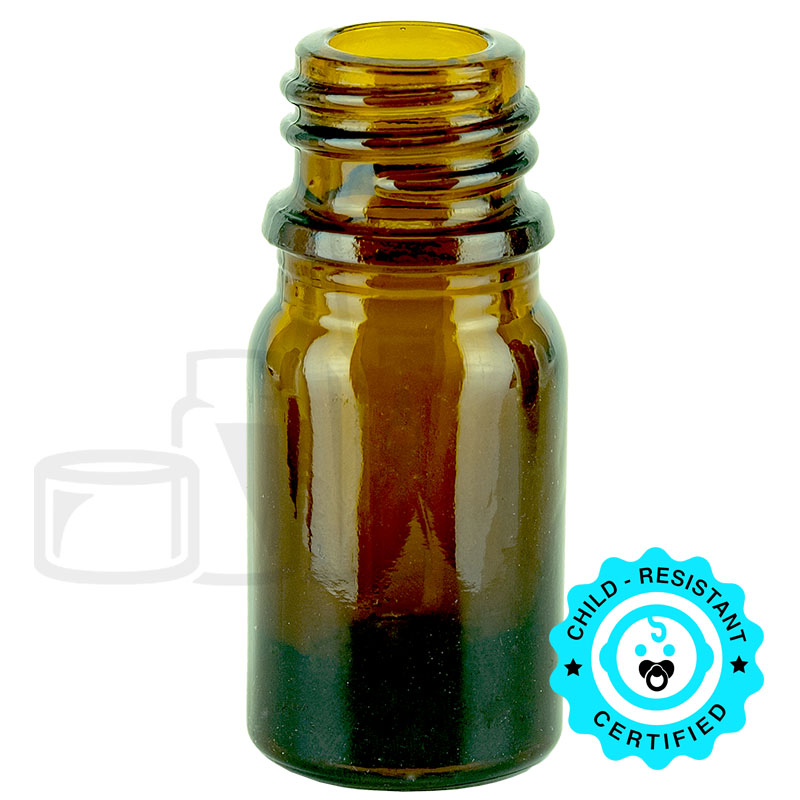 5ml Amber Euro Bottle 18-415