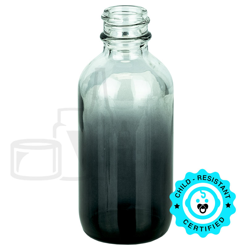 2oz Faded Black Glass Bottle 20-400(240/cs)