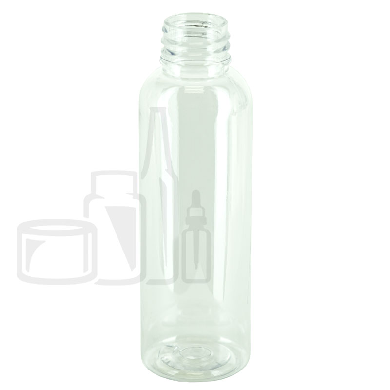 2oz Clear Cosmo Round PET Plastic Bottle 20-410(900/case)
