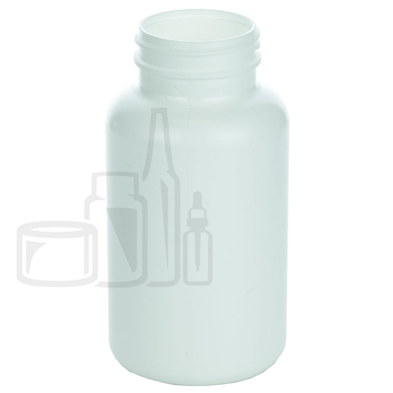 300cc White HDPE Plastic Packer Bottle 45-400