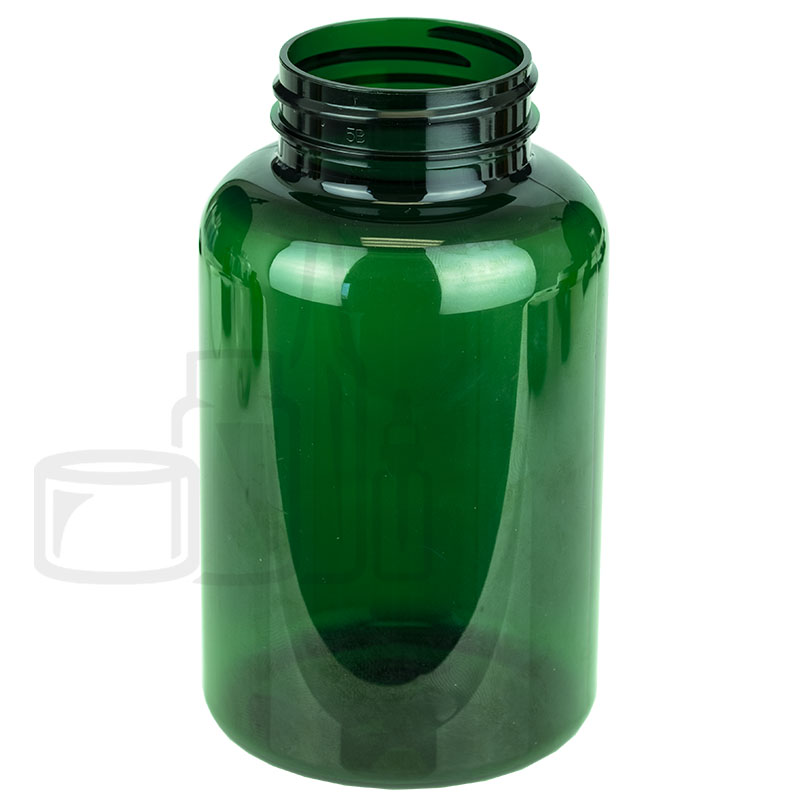 300cc Dark Green PET Plastic Packer Bottle 45-400