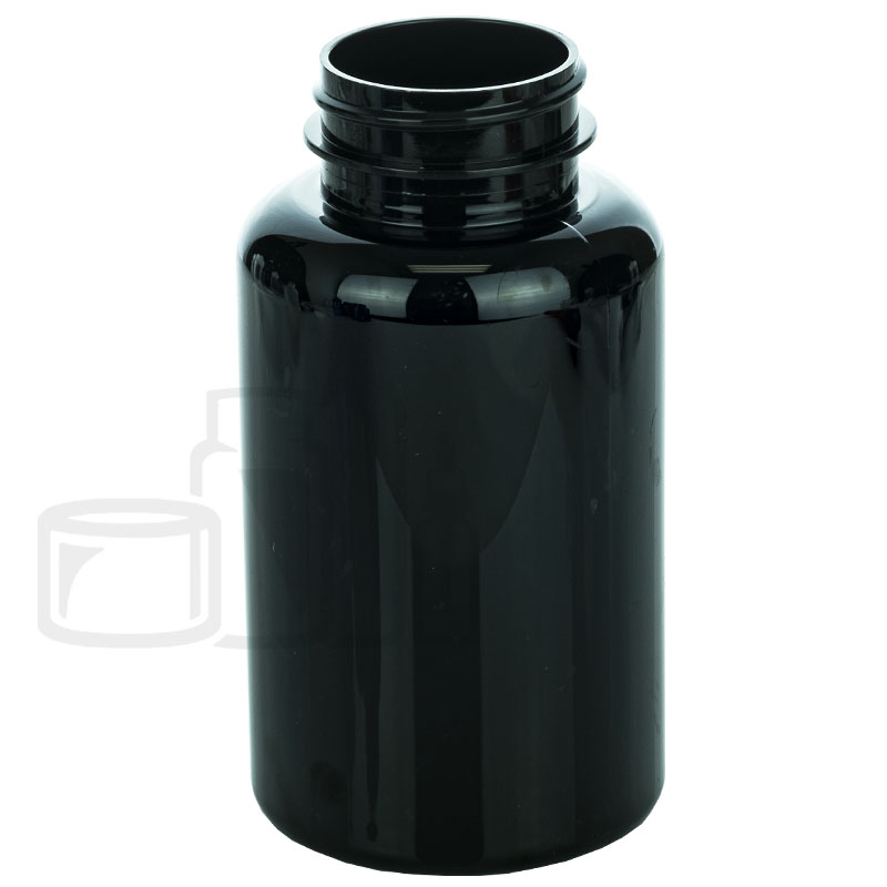 200cc Black PET Plastic Packer Bottle 38-400(285/case)