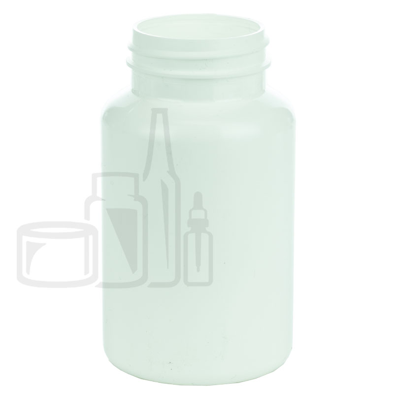 225cc White HDPE Plastic Packer Bottle 45-400