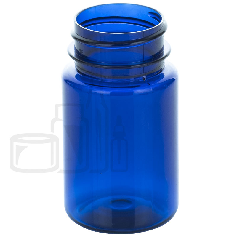 60cc Cobalt Blue PET Packer Bottle 33-400