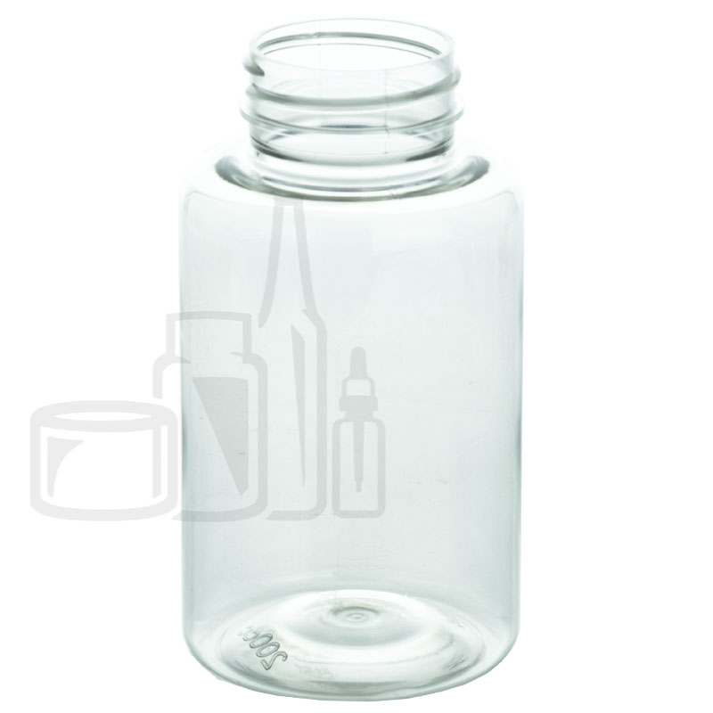 250cc Clear PET Plastic Packer Bottle 45-400(270/case)