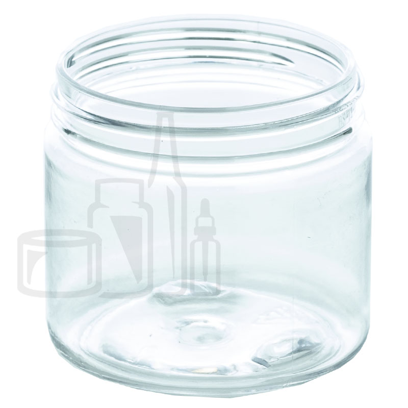 2oz PET Plastic SS Jar - Clear - 48-400