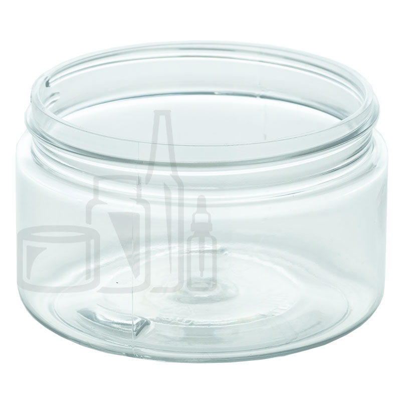 6oz PET Plastic Single Wall Jar 70-400 Clear(480/case)