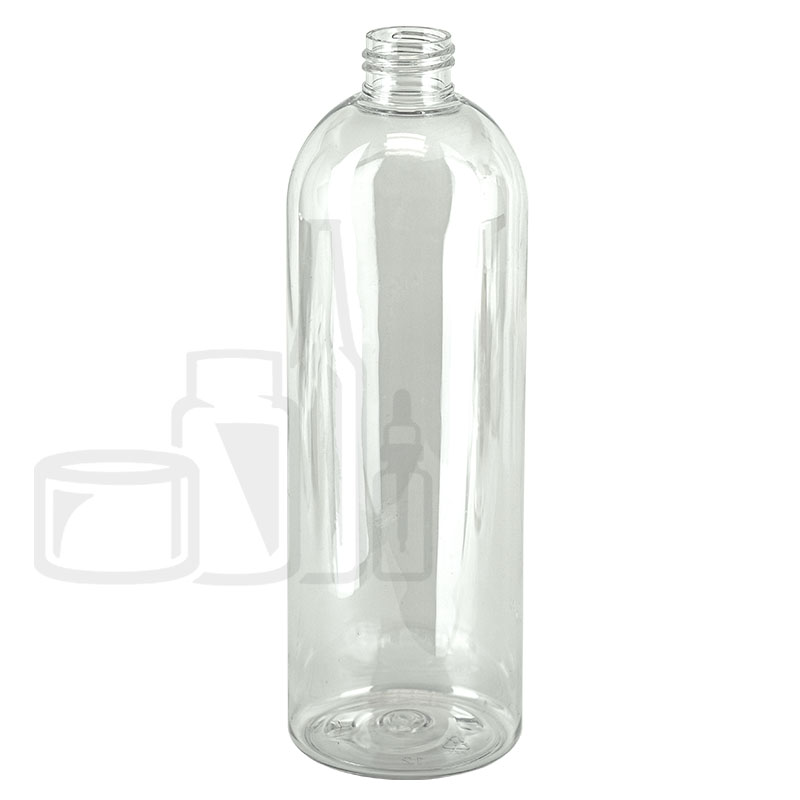 16oz Clear PET Plastic Cosmo/Bullet Bottle 24-410(216/case)