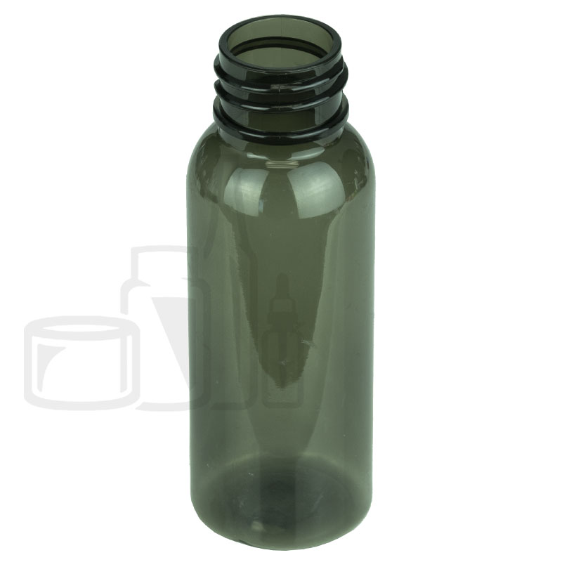 1oz Smoke Black Cosmo Round PET Bottle 20-410