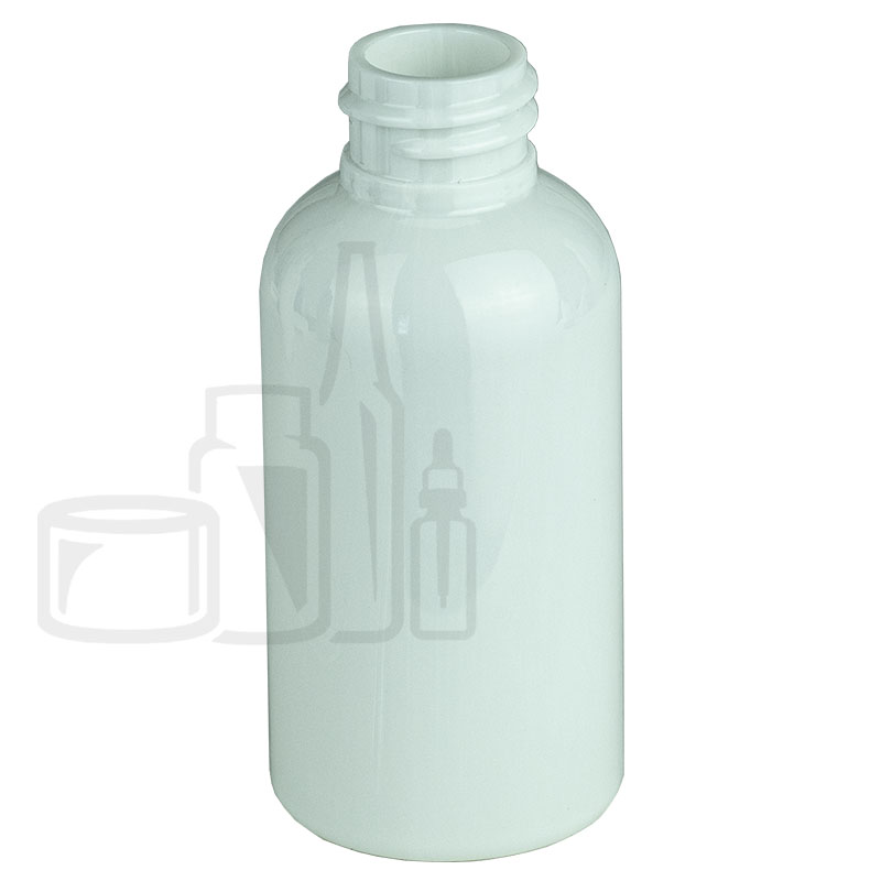 2oz WHITE Boston Round PET Bottle 20-410(1150/case)