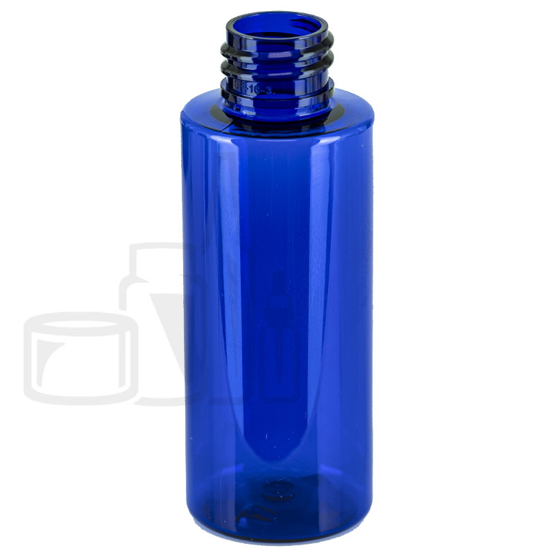 2oz Blue Cylinder Bottle 20-410(960/case)
