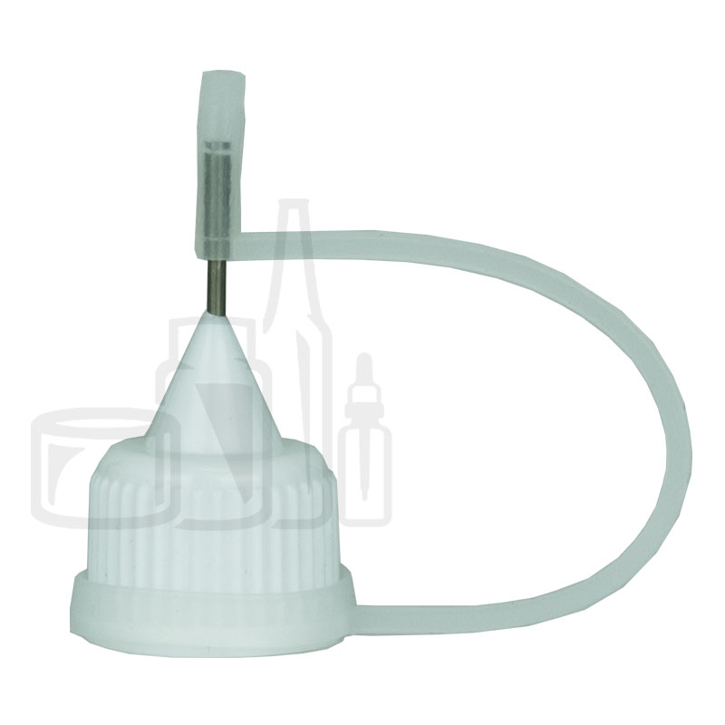 White Needle Tip Cap and Rubber Piece for AN005 and AN010 - Liquid Bottles  LLC