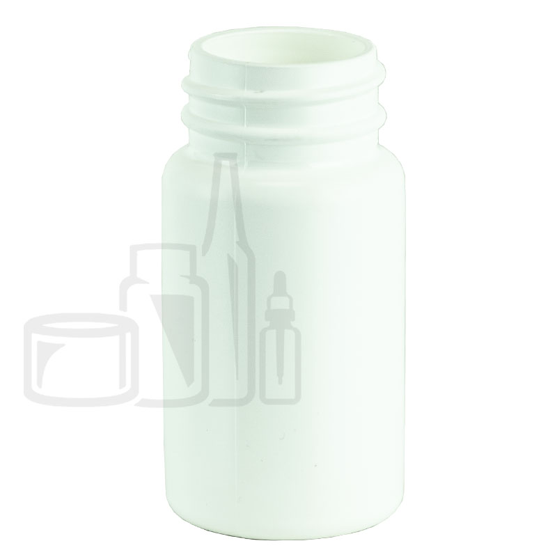 60cc White HDPE Plastic Packer Bottle 33-400(1000/case)