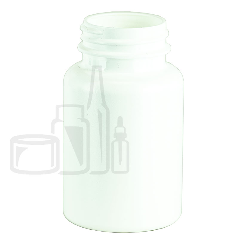 120cc White HDPE Plastic Packer Bottle 38-400(340/case)
