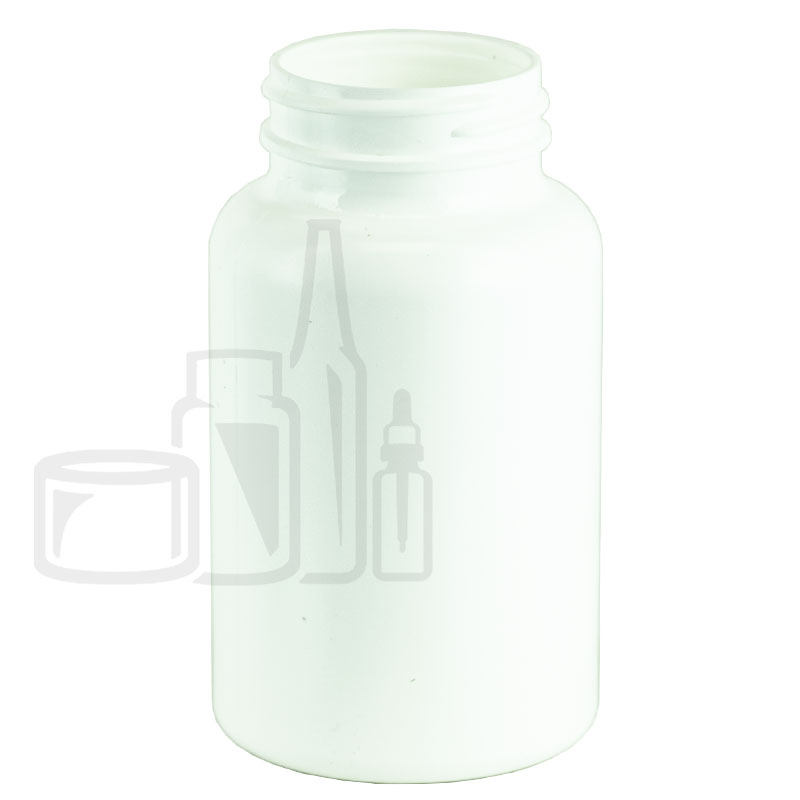 225cc White HDPE Plastic Packer Bottle 45-400(405/case)