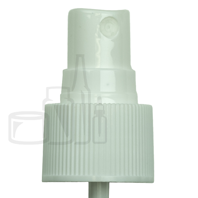 WHITE Fine Mist Sprayer Ribbed Skirt 24-410 108mm Dip Tube(2000/cs)