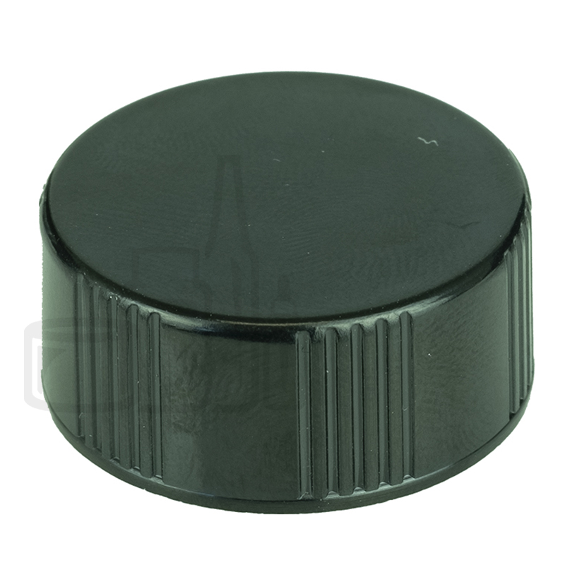 Black CT Closure Phenolic Lid w/ Polycone Liner 22-400