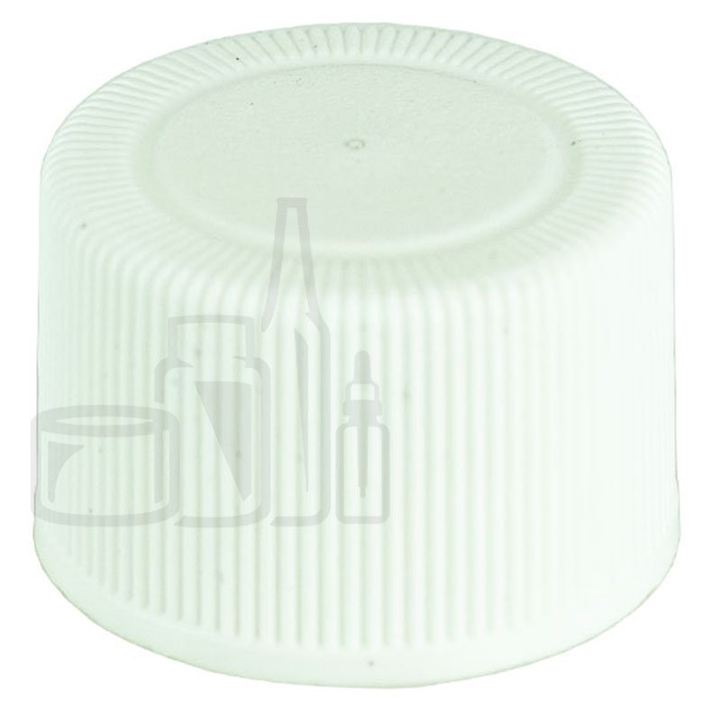 Non CRC WHITE 20-410 Ribbed Skirt Lid with F217 Liner(8000/case)