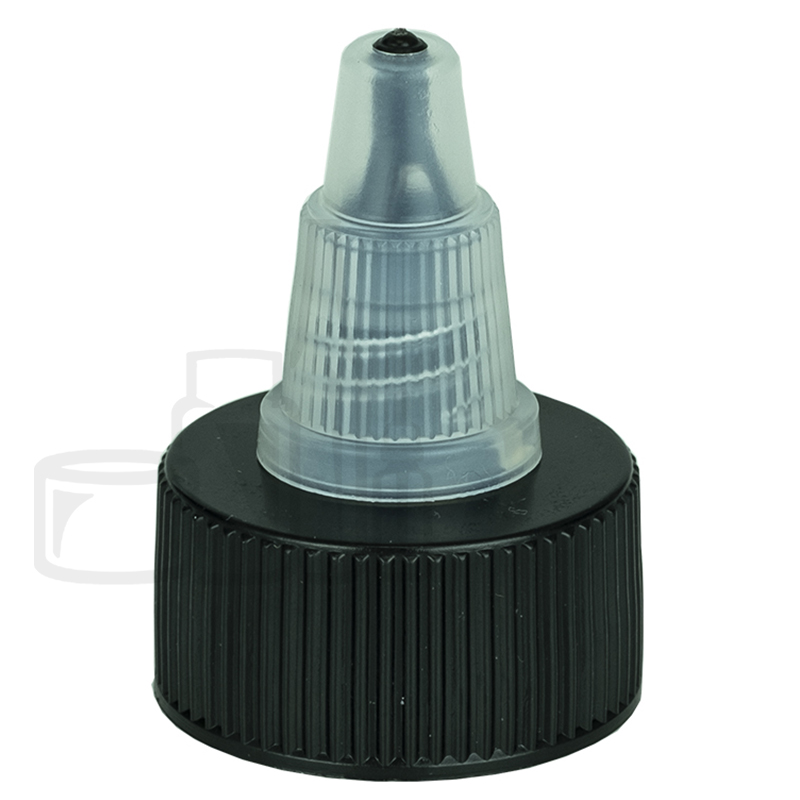 Twist Cap Black/Clear 20-410