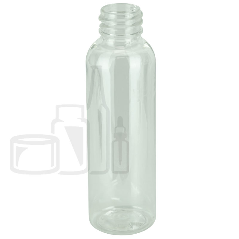 2oz Clear Cosmo Round PET Plastic Bottle 20-410(1230/case)