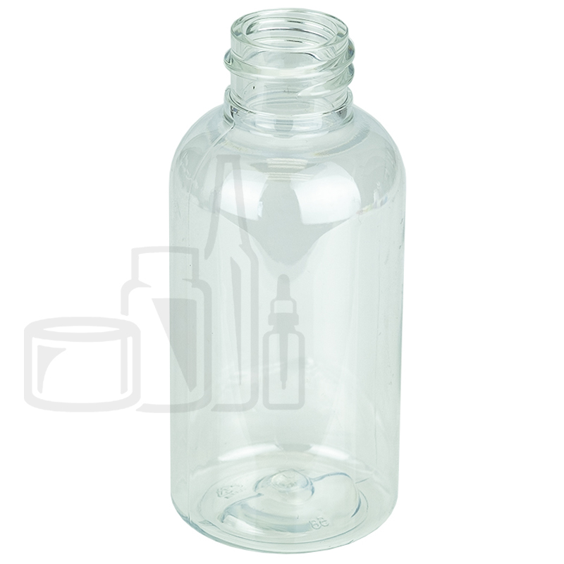 2oz Boston Round PET Plastic Bottle 20-410(960/case)