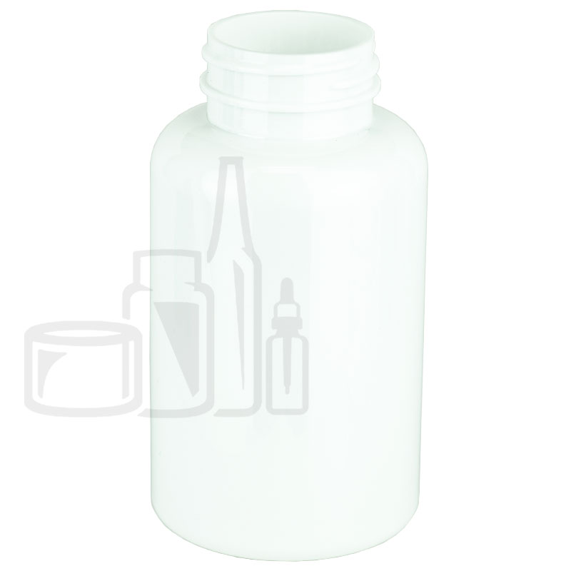 200cc White PET Plastic Packer Bottle 38-400(290/case)