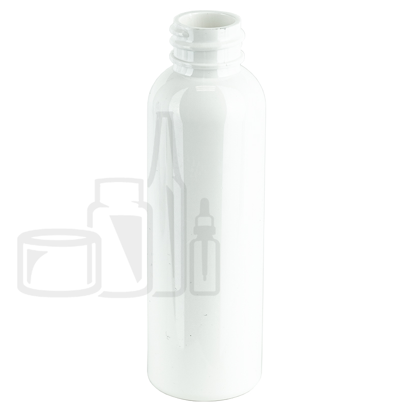 2oz White Cosmo Round PET Plastic Bottle 20-410(500/case)