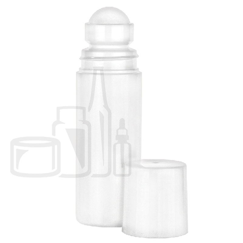 90ml White HDPE Plastic Roll-On Deodorant Sytle Bottle with 35mm neck PP Ball/Cap