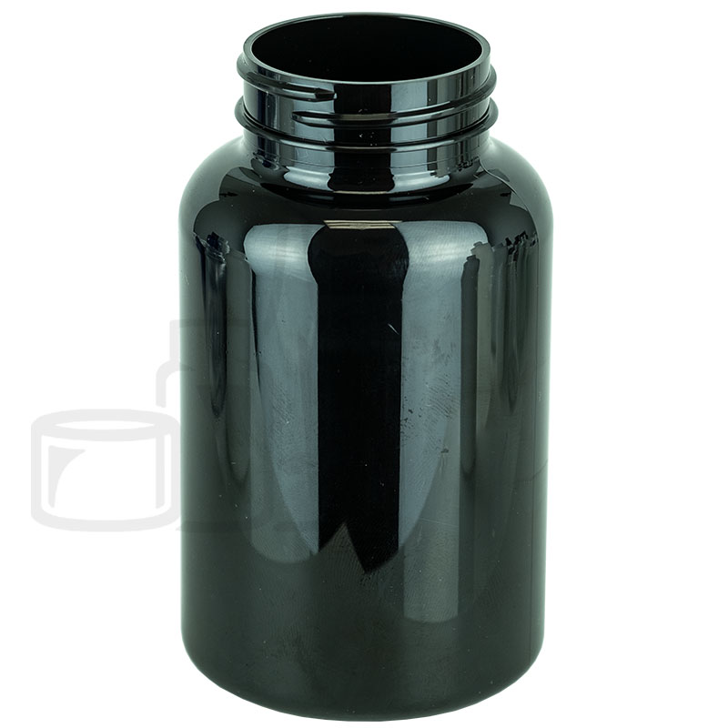 250cc Dark Amber PET Plastic Packer Bottle 45-400(270/case)