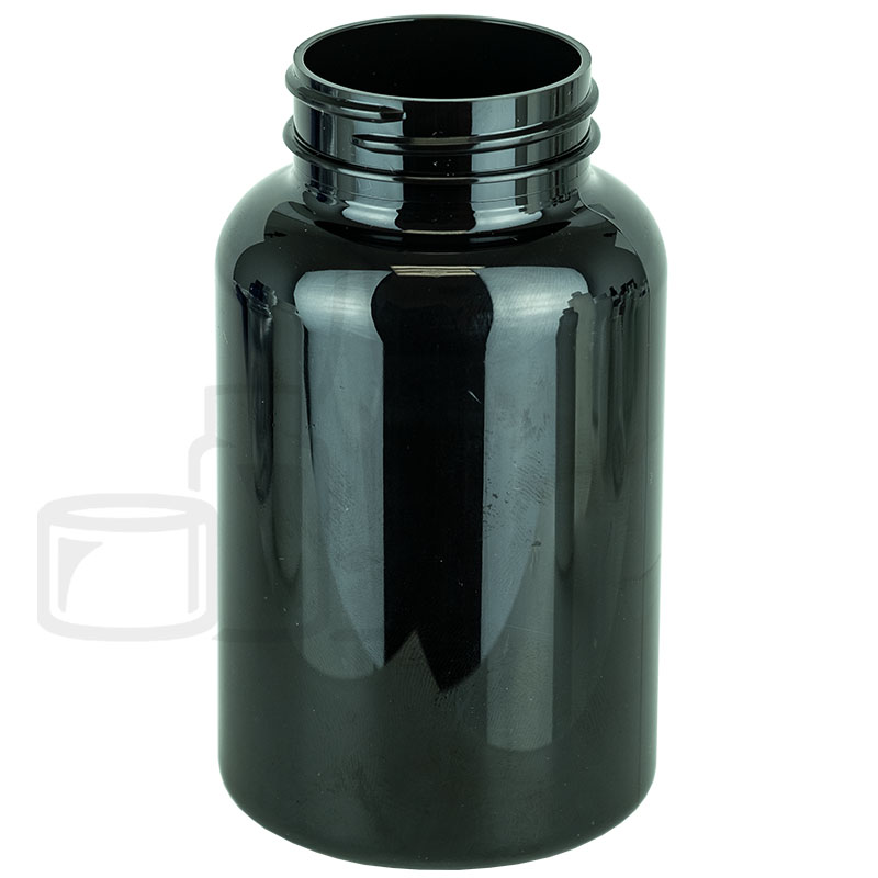 250cc Dark Amber PET Plastic Packer Bottle 45-400(340/case)