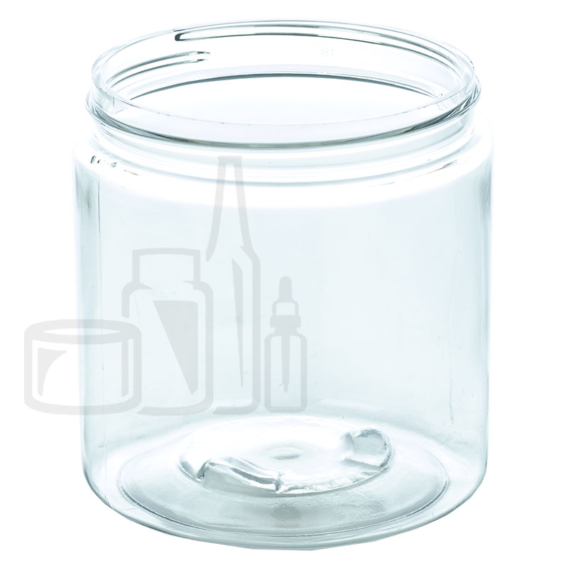 8oz PET Plastic SS Jar - Clear - 70-400(320/case)