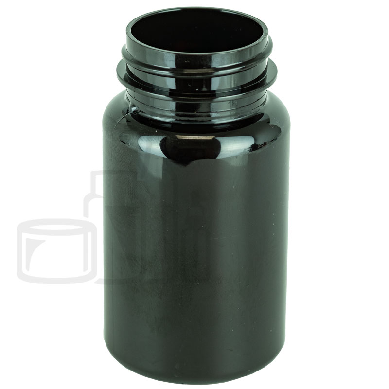 100cc Dark Amber PET Plastic Packer Bottle 38-400(560/case)