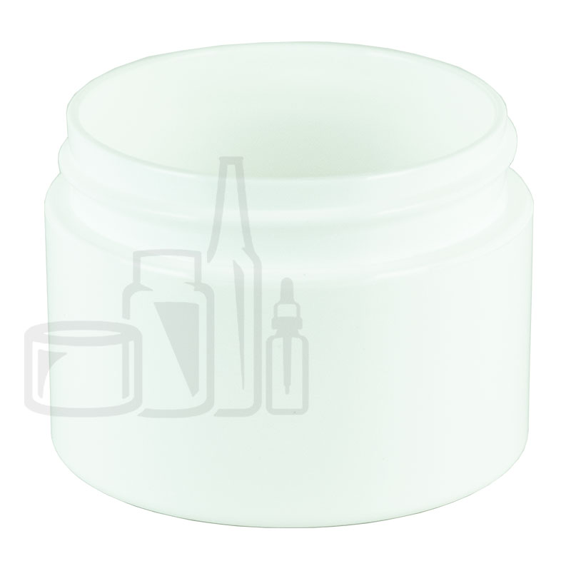 1oz Straight Base Solid White PP Double Wall Jar - 53-400(560cs)