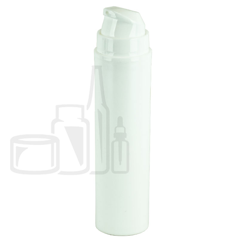 50ml White Airless Pump Slim Bottle with White CapDO NOT SELL AS IS - INVENTORY LOCATION PURPOSE ONLY