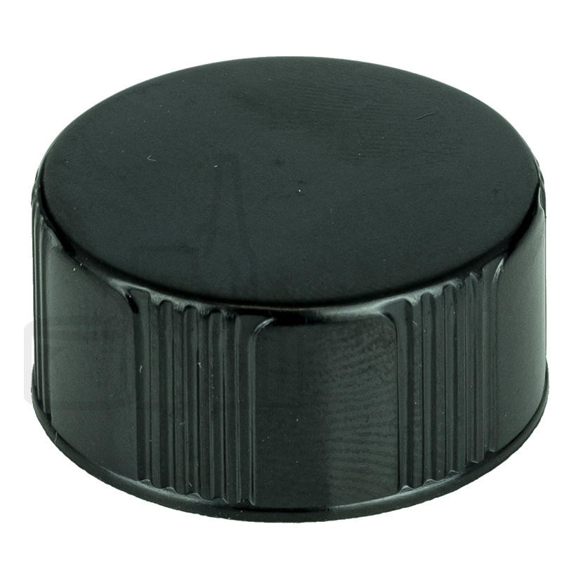 Black Phenolic Cap 18-400 with Polycone Liner - 5500/case