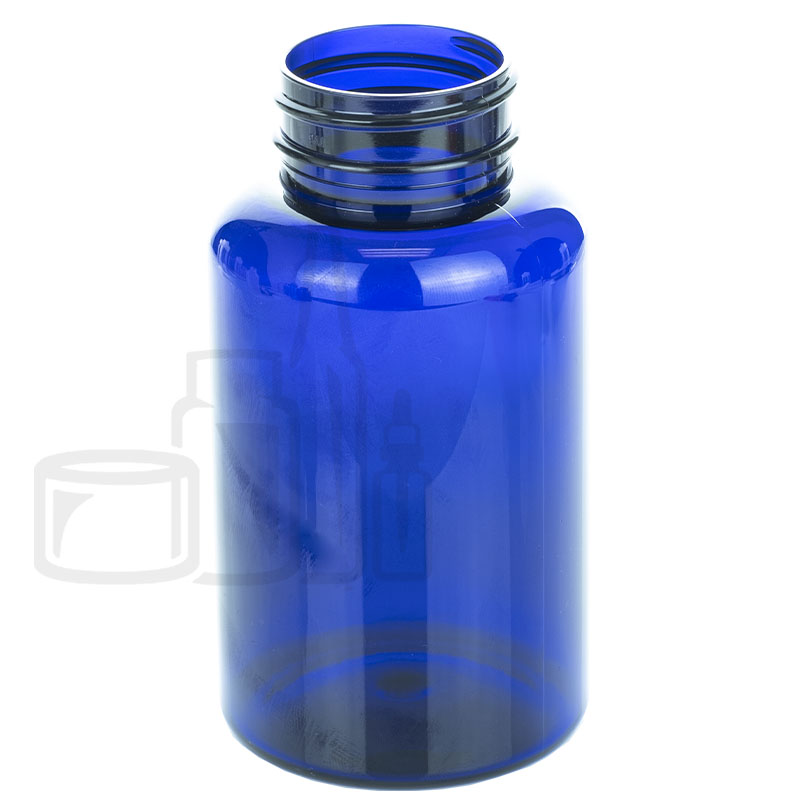 250cc Cobalt Blue PET Plastic Packer Bottle 45-400(270/case)