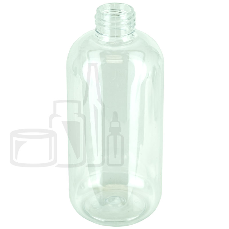 8oz Boston Round PET Plastic Bottle 24-410(280/case)