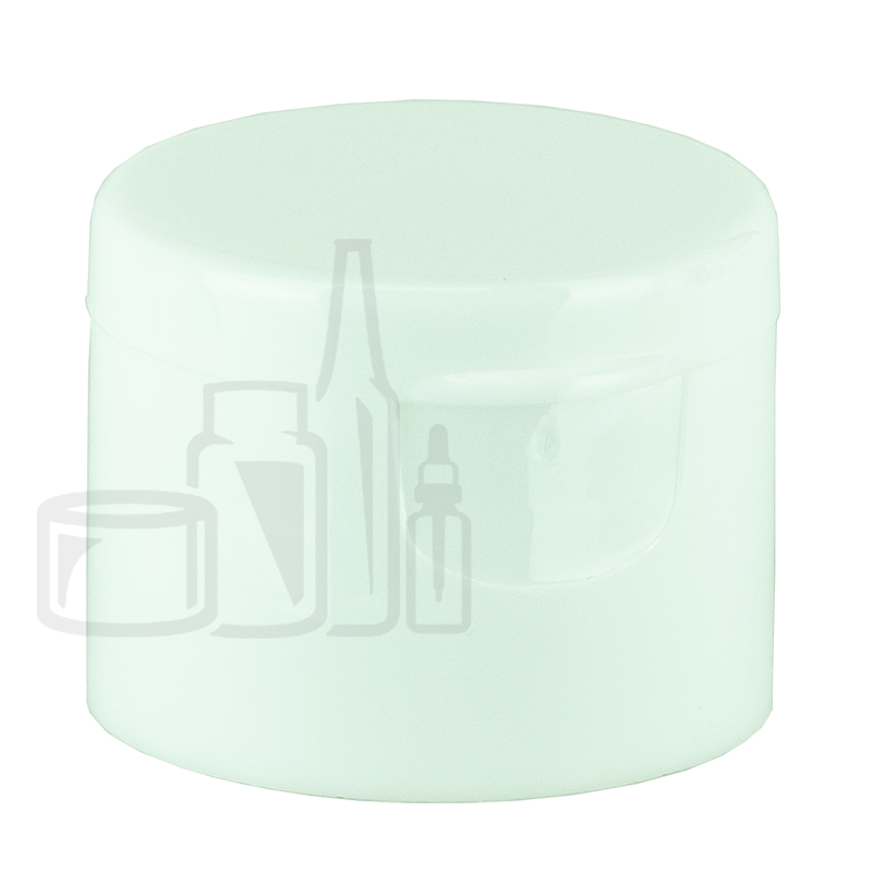 28-410 P/P White Smooth Flip Top Cap Unlined 3100/case