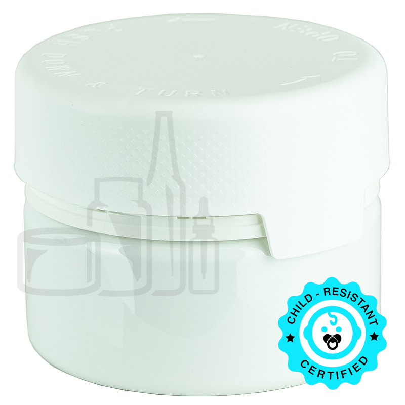 7.5oz PET Plastic Aviator Series by Chubby Gorilla TE/CRC Solid White/White Cap(100/case)