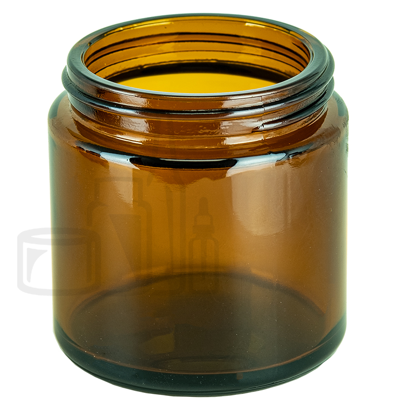 4oz Amber Glass Straight Sided Jar 58-400 (30/sleeve)