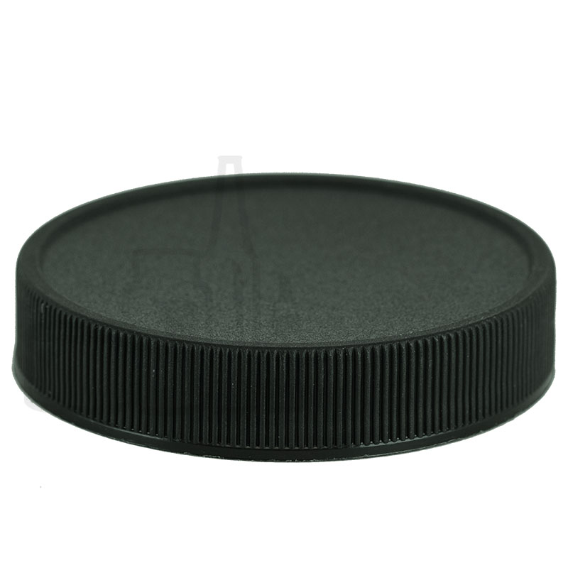 CT Cap - Ribbed - Black - 89/400 - PX03 Foil Liner for PET and PVC Containers(624/cs)