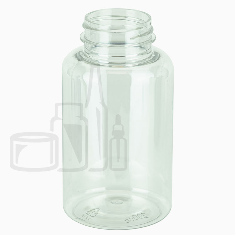 200cc Clear PET Plastic Packer Bottle 38-400(285/case)