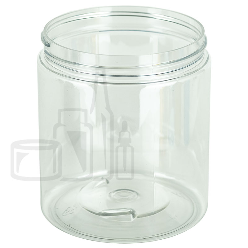 19oz Clear PET Plastic SS Jar 89-400