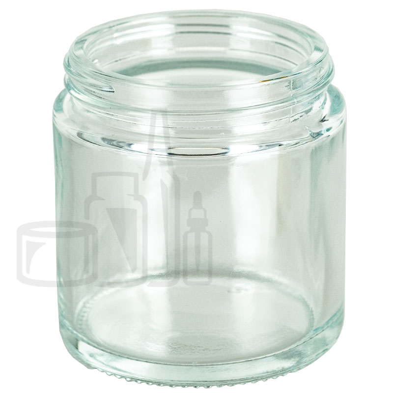 4oz Clear Glass Straight Sided Jar 58-400 (90/case)