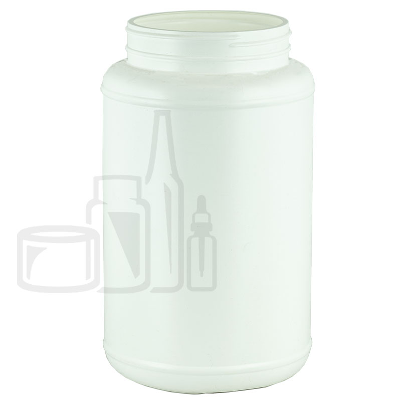 3000cc WHITE PET Plastic SS Jar 110-400