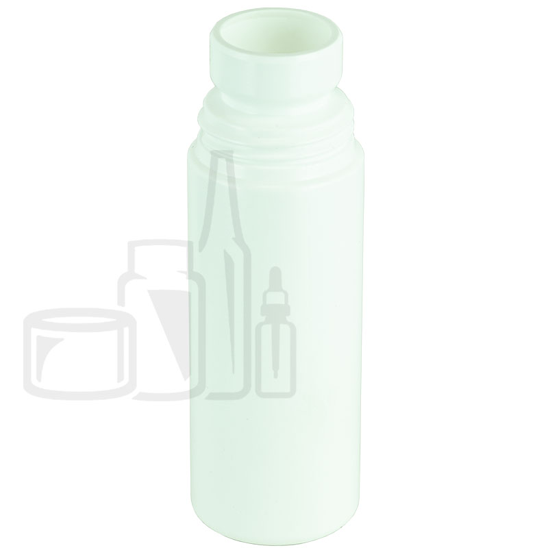 3oz White HDPE Plastic Roll On Cylinder Bottle (560/case)