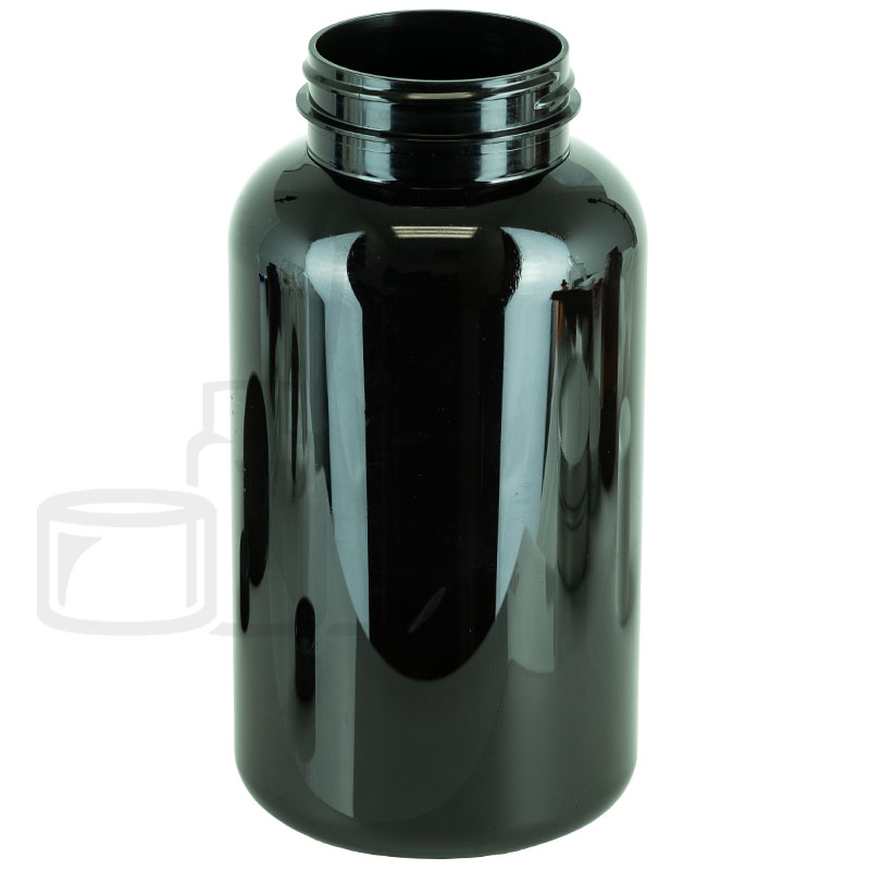 625cc Dark Amber PET Plastic Packer Bottle 53-400(122/case)